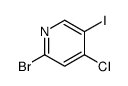 2-bromo-4-chloro-5-iodopyridine Structure