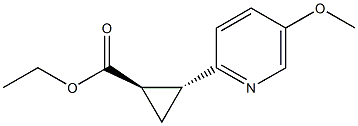 (1R,2R)-ethyl 2-(5-methoxypyridin-2-yl)cyclopropanecarboxylate Structure
