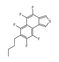7-butyl-4,5,6,8,9-pentafluoronaphtho[1,2-c]thiophene Structure