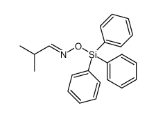 isobutyraldehyde O-triphenylsilyl oxime Structure
