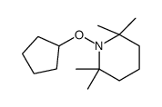 1-cyclopentyloxy-2,2,6,6-tetramethylpiperidine结构式