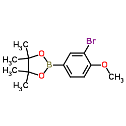 3-Bromo-4-methoxyphenylboronic acid pinacol ester Structure