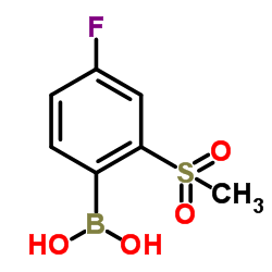 [4-Fluoro-2-(methylsulfonyl)phenyl]boronic acid Structure