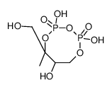 2-methyl-butan-1,2,3,4-tetraol-2,4-cyclopyrophosphate structure