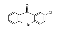 (2-bromo-5-chlorophenyl)(2-fluorophenyl)methanone结构式