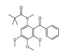 N-(2-benzoyl-3,4,5-trimethoxyphenyl)-N-methylpivalamide结构式