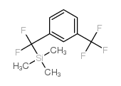 m-(Trimethylsilyldifluoromethyl)-trifluoromethylbenzene结构式