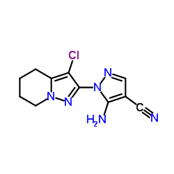 5-Amino-1-(3-chloro-4,5,6,7-tetrahydropyrazolo[1,5-a]pyridin-2-yl)-1H-pyrazole-4-carbonitrile Structure