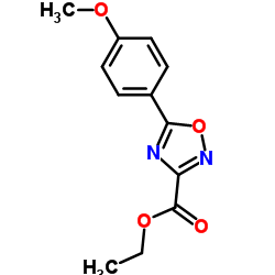 5-(4-甲氧基苯基)-1,2,4-噁二唑-3-羧酸乙酯结构式