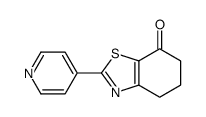 2-(吡啶-4-基)-5,6-二氢苯并[d]噻唑-7(4h)-酮结构式
