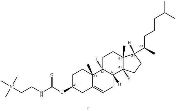 3β-[N-(N′,N′,N′-Trimethylaminoethyl)carbamoyl]cholesterol iodide Structure
