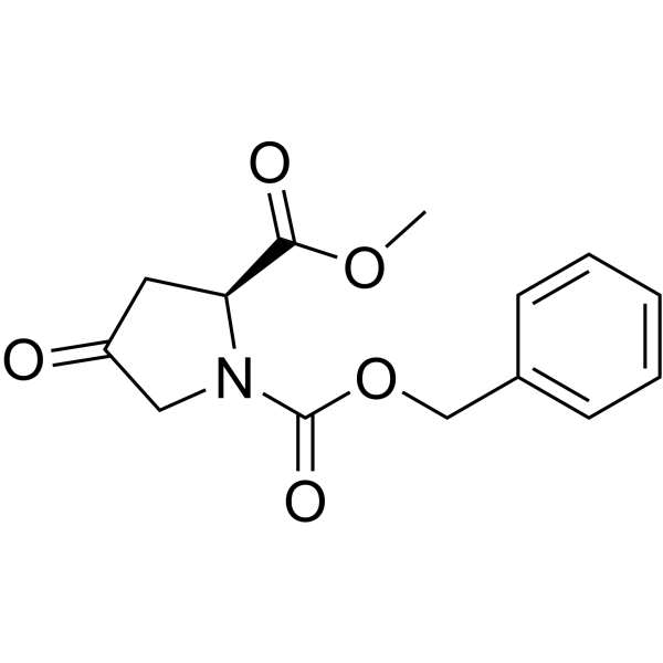 Methyl (S)-1-Cbz-4-oxo-2-pyrrolidinecarboxylate Structure