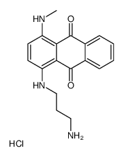 1-(3-aminopropylamino)-4-(methylamino)anthracene-9,10-dione,hydrochloride结构式