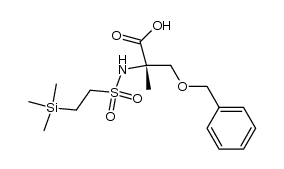 (S)-3-(benzyloxy)-2-methyl-2-(2-(trimethylsilyl)ethylsulfonamido)propanoic acid结构式