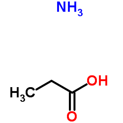 Propanoic acid ammoniate (1:1) structure