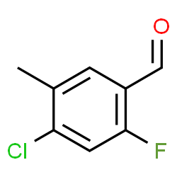4-Chloro-2-fluoro-5-methylbenzaldehyde结构式
