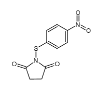 1-(4-nitrophenylsulfanyl)-pyrrolidine-2,5-dione结构式