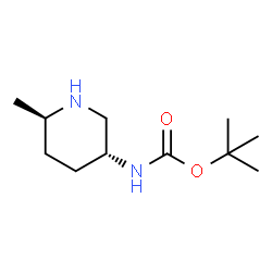 N-[(3R,6R)-6-甲基哌啶-3-基]氨基甲酸叔丁酯结构式