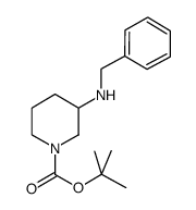 3-(苄基氨基)哌啶-1-羧酸叔丁酯盐酸盐结构式