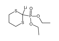 (2-(diethoxyphosphoryl)-1,3-dithian-2-yl)lithium结构式