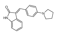 3-[(4-pyrrolidin-1-ylphenyl)methylidene]-1H-indol-2-one Structure