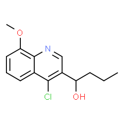 1-(4-CHLORO-8-METHOXYQUINOLIN-3-YL)BUTAN-1-OL结构式