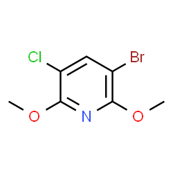 5-Bromo-3-chloro-2,6-dimethoxypyridine Structure