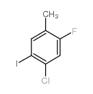 4-氯-2-氟-5-碘甲苯结构式