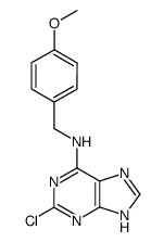 9H-Purin-6-amine, 2-chloro-N-[(4-Methoxyphenyl)Methyl]- Structure