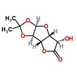 D-葡糖醛酸-γ-内酯丙酮化合物结构式