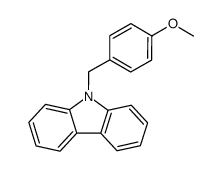 N-(4-methoxy)benzylcarbazole Structure