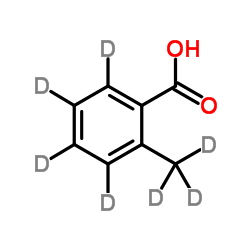 邻甲基苯甲酸-D7结构式