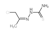 Hydrazinecarbothioamide, 2-(2-chloro-1-methylethylidene)- structure