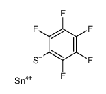 Tetrakis-(perfluorthiophenolato)-zinn (IV) Structure