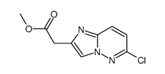 6-氯-咪唑并[1,2-b]吡嗪-2-乙酸,甲酯结构式