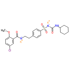 Glibenclamide potassium salt Structure