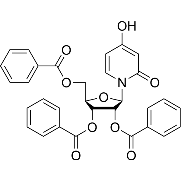 2(1H)-Pyridinone,4-hydroxy-1-(2,3,5-tri-O-benzoyl-b-D-ribofuranosyl)- picture