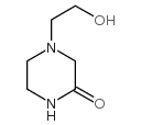 4-(2-羟乙基)哌嗪-2-酮结构式