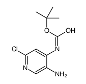 (5-氨基-2-氯-4-吡啶)-氨基甲酸-1,1-二甲基乙酯结构式