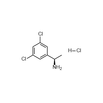 (R)-1-(3,5-二氯苯基)乙胺盐酸盐结构式