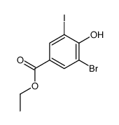 ethyl 3-bromo-4-hydroxy-5-iodobenzoate结构式