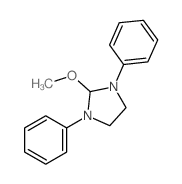 Imidazolidine,2-methoxy-1,3-diphenyl- Structure
