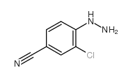 3-CHLORO-4-HYDRAZINOBENZONITRILE Structure