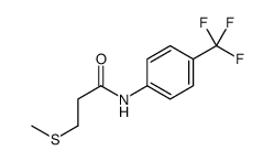 3-methylsulfanyl-N-[4-(trifluoromethyl)phenyl]propanamide Structure