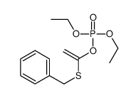 Phosphoric acid diethyl 1-(benzylthio)ethenyl ester Structure