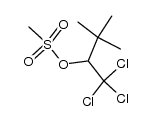1,1,1-trichloro-3,3-dimethyl-2-butanol methanesulfonate结构式