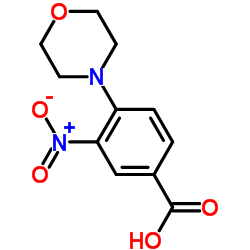 4-MORPHOLINO-3-NITROBENZOIC ACID Structure