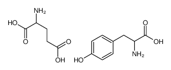 2-amino-3-(4-hydroxyphenyl)propanoic acid,2-aminopentanedioic acid Structure