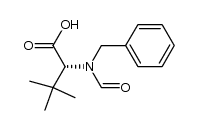 (R)-2-(N-benzylformamido)-3,3-dimethylbutanoic acid结构式