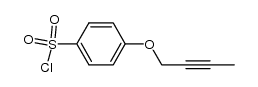 4-But-2-ynyloxy-benzenesulfonyl chloride Structure